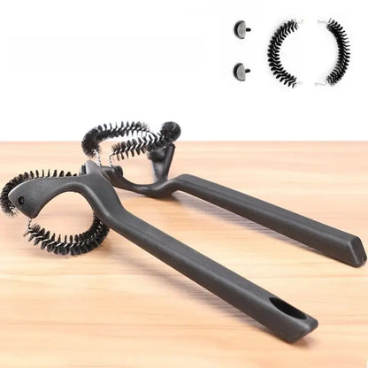 Espresso Machine Cleaning Brush with 360° Nylon Bristles