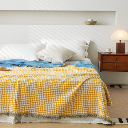 New Cotton Tassel Four-Layer Gauze Blanket for All Seasons