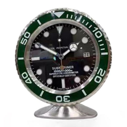 10-Inch Metal Base Wall Clock with Luminous Hands