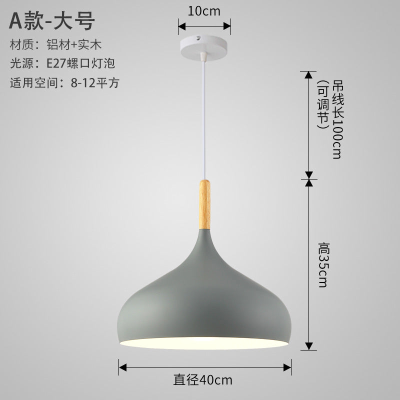 Nordic Style Vintage Restaurant Pendant Light Fixture