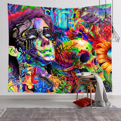 Nordic Style Colorful Psychedelic Wall Tapestry
