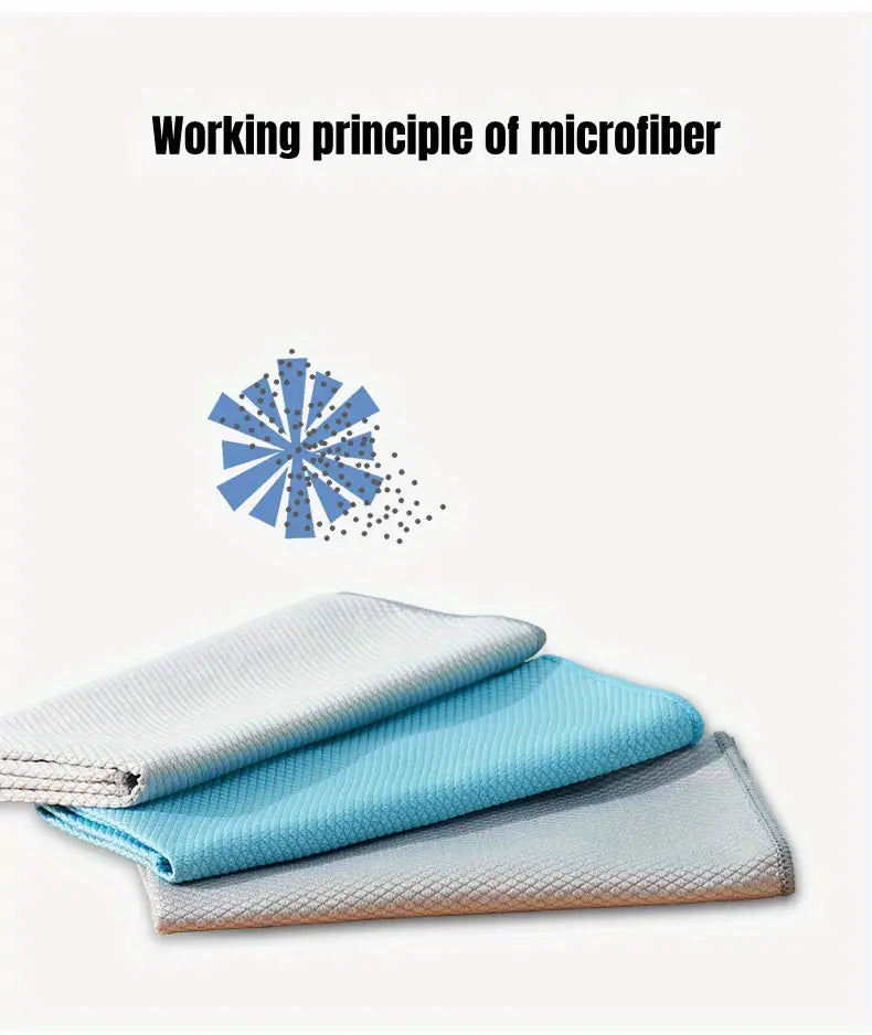 Thickened Absorbent Dishcloth for Kitchen and Glass Use