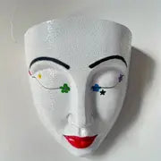 Resin Face Planter Pot for Indoor and Outdoor Decor
