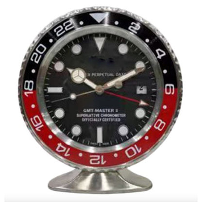 10-Inch Metal Base Wall Clock with Luminous Hands
