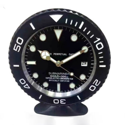 10-Inch Metal Base Wall Clock with Luminous Hands