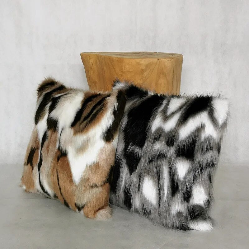 Double-sided Jacquard Fox Pillow Cover
