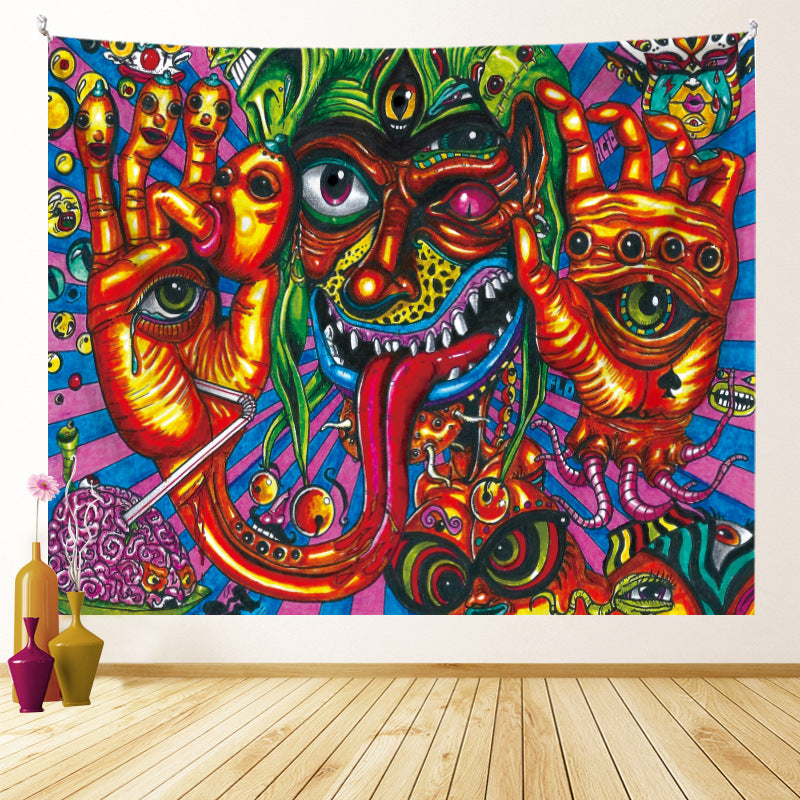 Nordic Style Colorful Psychedelic Wall Tapestry
