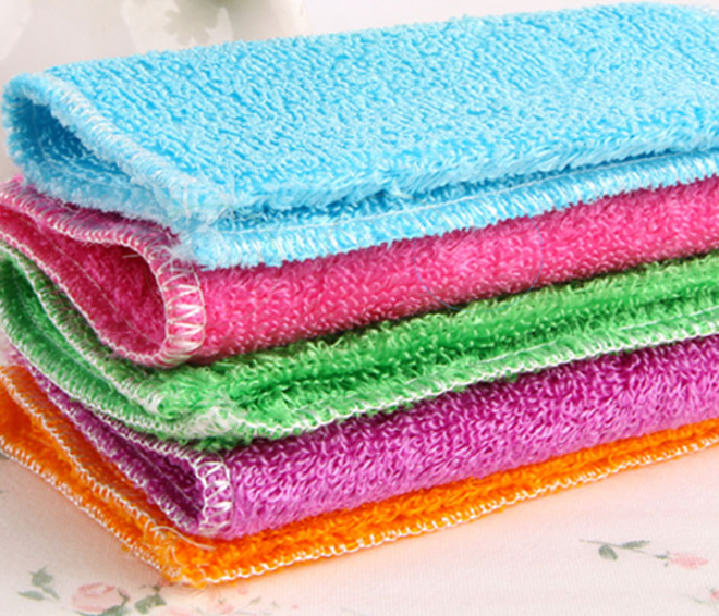 Thick Korean Bamboo Fiber Dishcloth - Oil-Free Wiping