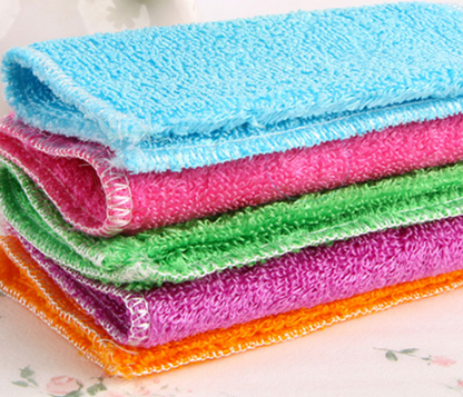 Thick Korean Bamboo Fiber Dishcloth - Oil-Free Wiping