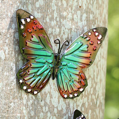 Metal Butterfly Sculpture for Outdoor Garden Decor