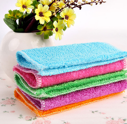 Thick Korean Bamboo Fiber Dishcloth - Oil-Free Wiping