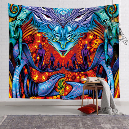 Nordic Style Colorful Psychedelic Wall Tapestry