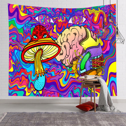 Nordic Style Colorful Psychedelic Wall Tapestry